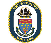 USS Sterett DDG 104 Arleigh Burke Class Guided Missile Destroyer