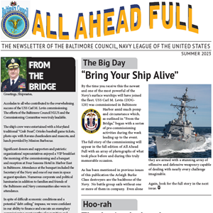 Summer 2023 - USS Carl M. Levin commissioning success, Junior Jarheads awards event, Merchant Marine contributions, Memorial Day remembrance and tributes